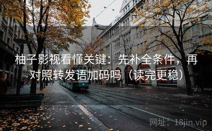 柚子影视看懂关键:先补全条件,再对照转发语加码吗(读完更稳) 柚子影视看懂关键:先补全条件,再对照转发语加码吗(读完更稳)